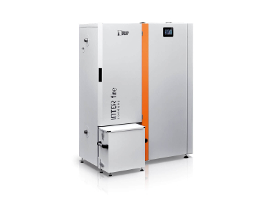 Kondensacyjny kocioł na pellet ze stali nierdzewnej - LAZAR INTERFIRE 11